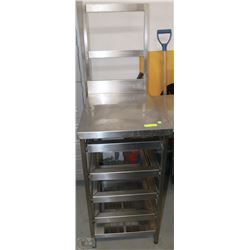 STAINLESS STEEL TABLE 19"X30"