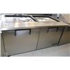 Image 1 : TRUE 2 DOOR REFRIGERATED PREP TABLE
