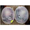 Image 1 : PAIR OF OVAL SHAPED PICTURES
