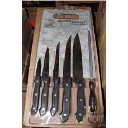 7PCS GERMAN STYLE KNIFE SET WITH CUTTING BOARD