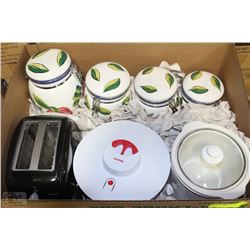 BOX W WITH HAND PAINTED 4-PC TUSCANO