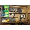 Image 1 : FLAT W/DRILL ACCESSORIES & BITS,