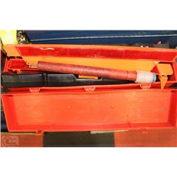 LARGE ROAD FLARE (TRIANGLE) ON STANDS IN