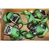 Image 1 : BOX W/4 GREEN SMARTSTRAP TIE-DOWN