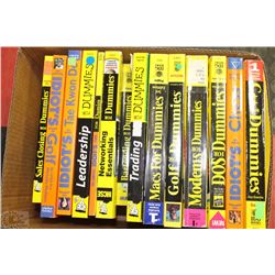 BOX FULL OF "BOOKS FOR DUMMIES" ON