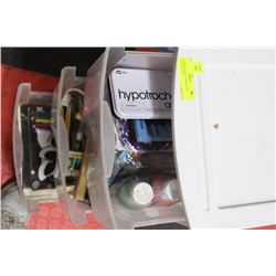 3-TIER PLASTIC STORAGE ON WHEELS FULL