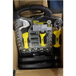 CASE OF FOUR -45PC STUBBY SOCKET/TOOL SETS