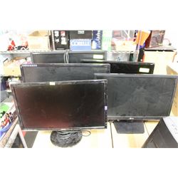 5 ASSORTED COMPUTER MONITORS