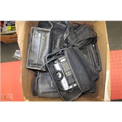 BOX OF ASSORTED BAG PHONES