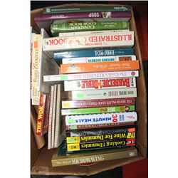 LARGE BOX FULL OF VARIOUS COOKBOOKS