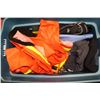 Image 1 : BLUE BIN FULL OF OUTDOOR WORK GEAR