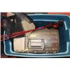 Image 1 : TOTE WITH FULL TACKLE BOX , 3 FISHING RODS AND HIP