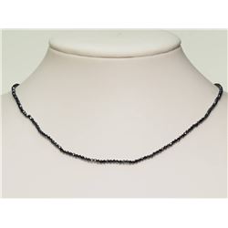 #18-14K YELLOW GOLD ONYX NECKLACE
