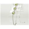 Image 1 : #19-STERLING  SILVER PERIDOT & CUBIC ZIRCONIA