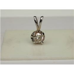 #20-14K WHITE GOLD DIAMOND PENDANT