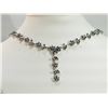 Image 1 : #21-STERLING SILVER SAPPHIRE NECKLACE