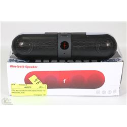 PILL BLUETOOTH SPEAKER WITH FM RADIO BLACK