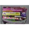 Image 1 : LARGE BOX OF ASSORTED GIRLS CRAFTING ITEMS