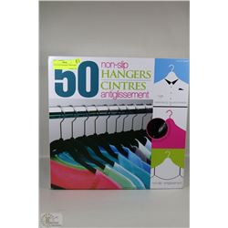 50 NON-SLIP HANGERS - NEW IN BOX