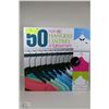 Image 1 : 50 NON-SLIP HANGERS - NEW IN BOX