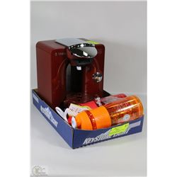 BOSCH POD BEVERAGE MACHINE & 2 NEW SPORT MIXER