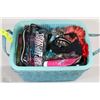 Image 1 : BASKET OF NEW HAIR ACCESSORIES,PINK PRODUCTS &