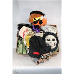 LARGE FLAT OF APPROX 7 TO10 HALLOWEEN COSTUMES