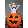 Image 1 : LARGE BLOWER MOUNTED HALLOWEEN PUMPKIN WITH GHOST