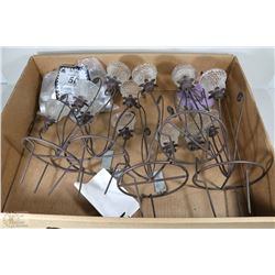 BOX OF 5 ELEGANT OUTDOOR IVY LITES TEALIGHT CANDLE