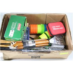 FLAT OF NEW CAMPING ESSENTIALS,2 BBQ CAMP COOKERS,