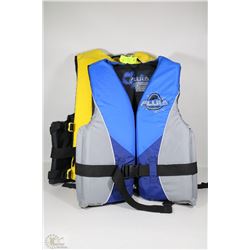 NEW BUNDLE OF TWO FLUIA LIFE JACKETS SIZES LARGE