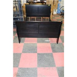 DOUBLE SLEIGH BED FRAME BLACK