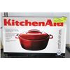 Image 1 : NEW KITCHEN AID CAST IRON COVERED DUTCH OVEN