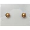 Image 1 : #26-14K YELLOW GOLD FRESHWATER STUD EARRINGS