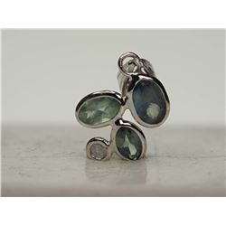 #27-14K WHITE GOLD ALEXANDRITE & DIAMOND PENDANT