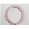 Image 1 : #28-GENUINE ROSE QUARTZ FLEXIBLE SIZE BRACELET