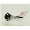 Image 2 : #38-14KT GOLD BLACK DIAMOND RING SIZE 7