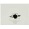 Image 5 : #38-14KT GOLD BLACK DIAMOND RING SIZE 7