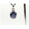Image 1 : #48-STERLING SILVER SAPPHIRE PENDANT