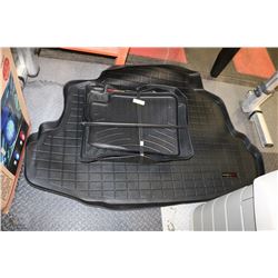 5PC WEATHER TECH TRUNK AND CAR FLOOR MATS