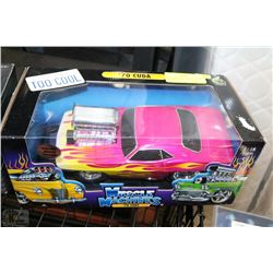 NEW MUSCLE MACHINES '70 CUDA DIE CAST STOCK