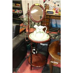 WASH STAND - WITH PITCHER AND BOWL