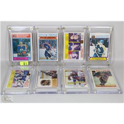 EARLY 1980'S ENCASED GRETZKY CARD COLLECTION