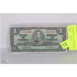 CANADIAN 1937 1.00 DOLLAR BILL