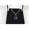 Image 1 : # 14-NATURAL AMETHYST .925 SOLID SILVER PENDENT