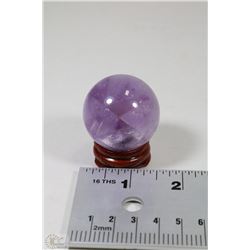 #21-NATURAL AMETHYST QUARTZ CRYSTAL SPHERE