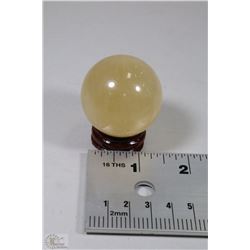 #23-NATURAL CINTRINE QUARTZ CRYSTAL SPHERE