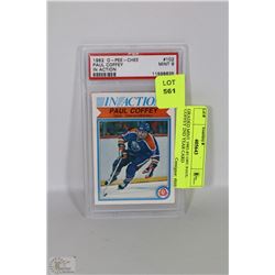 GRADED MINT 1982-83 OPC PAUL COFFEY 2ND YEAR CARD