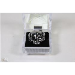 MEN'S HEAVY STAINLESS STEEL SKULL RING