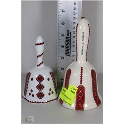 2 UKRANIAN COLLECTIBLE BELLS